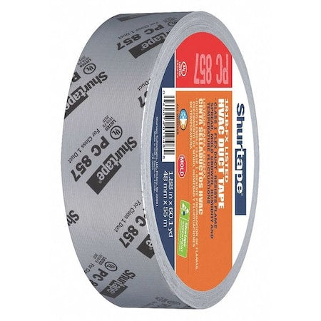 Duct Tape, Silver, 60-1/8 yd L, 1-7/8 in W