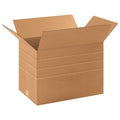 17 1/4 in x 11 1/2 in x 12 in Multi-Depth Box, Kraft, Corrugate, Single Wall, 32 ECT