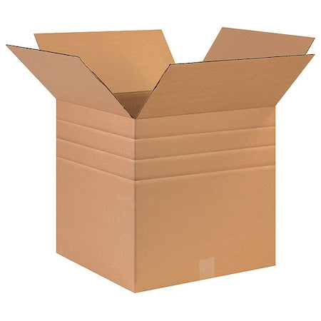 17 in x 17 in x 17 in Shipping Box, Kraft, Corrugate, Single Wall, 32 ECT