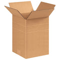 8-1/2 in x 8-1/2 in x 12 in Shipping Box, Kraft, Corrugate, Single Wall, 32 ECT