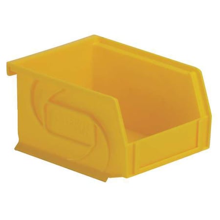 Hang & Stack Storage Bin, Plastic, Yellow, 3 in H, 4 1/8 in W, 5 3/8 in L
