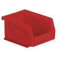 Hang & Stack Storage Bin, Plastic, Red, 3 in H, 4 1/8 in W, 5 3/8 in L