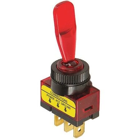 Toggle Switch,SPST,1/4"" Male Terminal
