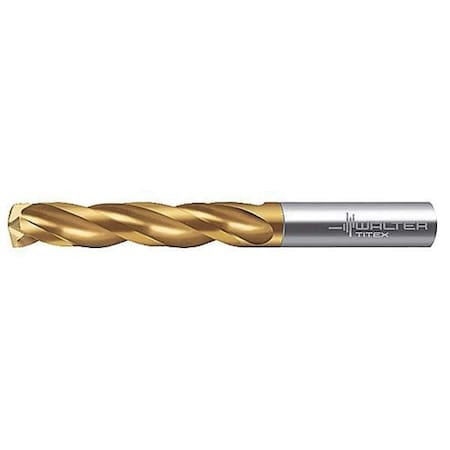 Screw Machine Drill Bit, 8.10 mm Size, 150 Degrees Point Angle, Carbide, Bright (Uncoated) Finish
