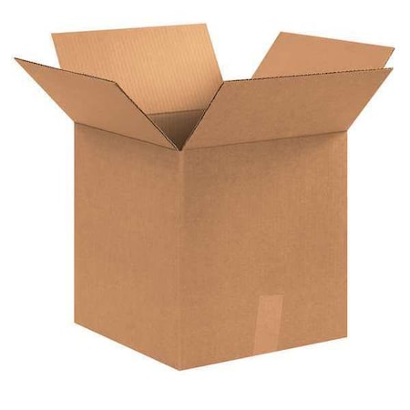 12 3/4 in x 12 3/4 in x 13 1/2 in Shipping Box, Kraft, Corrugate, Single Wall, 32 ECT