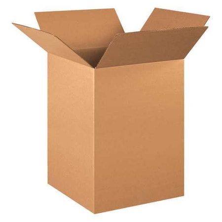 15 in x 15 in x 24 in Shipping Box, Kraft, Corrugate, Single Wall, 32 ECT
