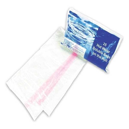 Self Adhesive Strip, Polyvinyl Alcohol, Water Soluble Laundry Bag, Green
