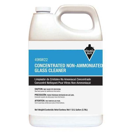 Liquid Glass and Surface Cleaner, 1 gal., Blue, Unscented, Jug