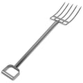 Reinforced Fork, 12 in Tine L, D Handle