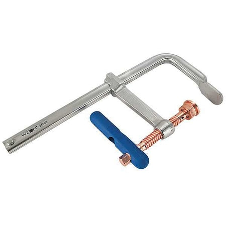 24 in Bar Clamp, Copper-Plated Steel Handle and 4 3/4 in Throat Depth