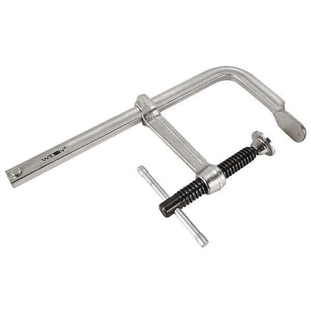 12 in Bar Clamp, Steel Handle and 4 in Throat Depth