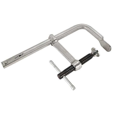 12 in Bar Clamp, Steel Handle and 4 3/4 in Throat Depth