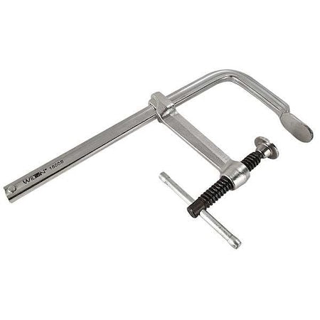12 in Bar Clamp, Steel Handle and 5 1/2 in Throat Depth