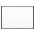 Dry Erase Board, Porcelain, 24 in, 36 in, Aluminum Frame, White, Gloss