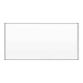 Dry Erase Board, Porcelain, 48 in, 96 in, Aluminum Frame, White, Gloss