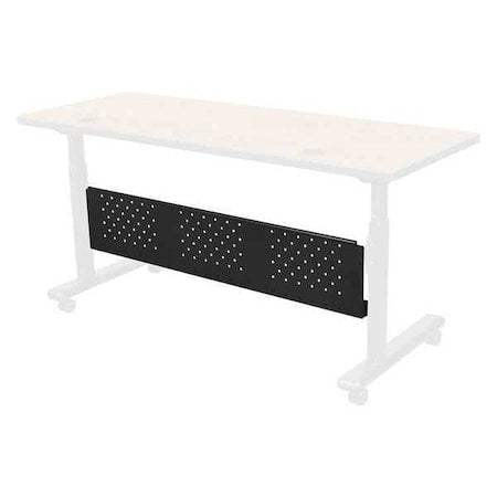 Rectangle Modesty Panel, 46-1/2" W, 9-1/2" H, Black
