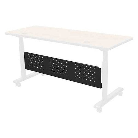 Rectangle Modesty Panel, 58-1/4" W, 9-1/2" H, Black