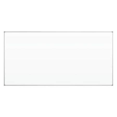 Projection Board, Porcelain, 48 in, 96 in, Aluminum Frame, White, Gloss