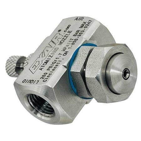 Atomizing Spray Nozzle, 0.3 to 1.9 gph