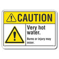 Caution Sign, 10 in H, 14 in W, Plastic, Horizontal Rectangle, English, LCU3-0028-NP_14x10