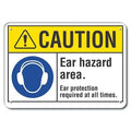 Caution Sign, Recycled Aluminum, 7 in. H, LCU3-0052-RA_10x7