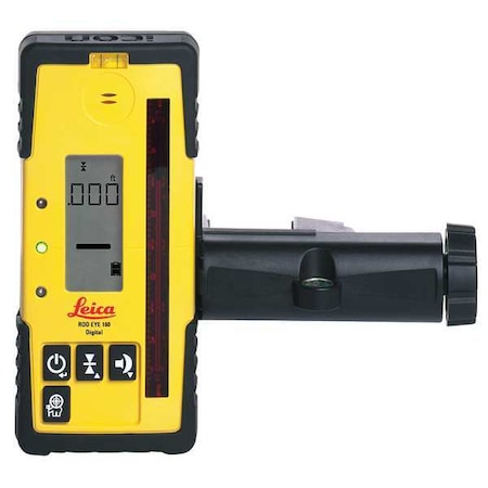 Laser Receiver, Digital, Plastic, 1/4-20 in