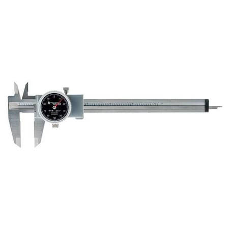 Dial Caliper, Stainless Steel, Black