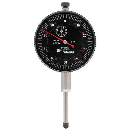 Dial Indicator, 0 to 1 In, 0-100