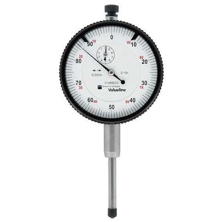 Dial Indicator, 0 to 1 In, 0-100