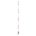 Fire Hydrant Marker, Fiberglass, 5" or 7" Length, 6" Width, 84" Height, White/Red