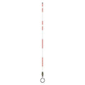 Fire Hydrant Marker, Fiberglass, 5" or 7" Length, 6" Width, 84" Height, White/Red