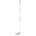 Pedestal Utility Marker, Fiberglass, 72 Height, White/orange