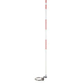 Pedestal Utility Marker, Fiberglass, 84" Height, White/Orange
