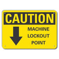 Caution Sign, 7 in Height, 10 in Width, Aluminum, Vertical Rectangle, English