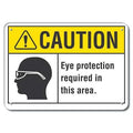 Caution Sign, 14" W, 10" H, 0.055" Thick, LCU3-0111-NP_14x10
