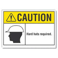 Caution Sign, 10" W, 7" H, 0.004" Thickness, LCU3-0115-ED_10x7