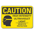 Caution Sign, 14" W, 10" H, 0.055" Thick, LCU3-0170-NP_14x10