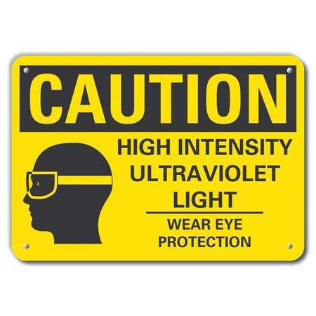 Caution Sign, 14" W, 10" H, 0.055" Thick, LCU3-0170-NP_14x10