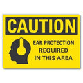 Caution Sign, 14"W, 10" H, 0.004" Thickness, LCU3-0158-ED_14x10