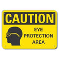 Caution Sign, 14" W, 10" H, 0.055" Thick, LCU3-0164-NP_14x10