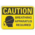 Caution Sign, 14" W, 10" H, 0.055" Thick, LCU3-0180-NP_14x10