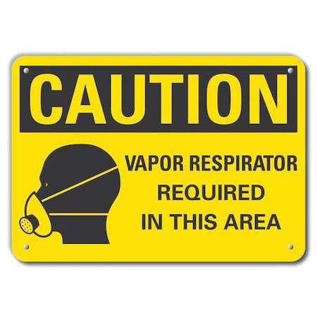 Caution Sign, 14" W, 10" H, 0.055" Thick, LCU3-0183-NP_14x10