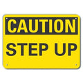Caution Sign, 7 in H, 10 in W, Plastic, Vertical Rectangle, English, LCU3-0204-NP_10x7