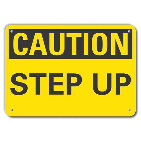 Caution Sign, 7 in H, 10 in W, Plastic, Vertical Rectangle, English, LCU3-0204-NP_10x7