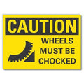 Caution Sign, 7 in H, 10 in W, Non-PVC Polymer, Vertical Rectangle, English, LCU3-0198-ED_10x7