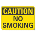 Caution Sign, 10" H, 14 in W, Plastic, Horizontal Rectangle, English, LCU3-0210-NP_14x10