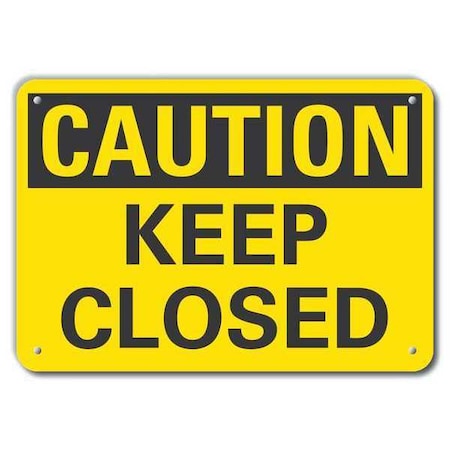 Caution Sign, 10 in H, 14 in W, Plastic, Horizontal Rectangle, English, LCU3-0213-NP_14x10
