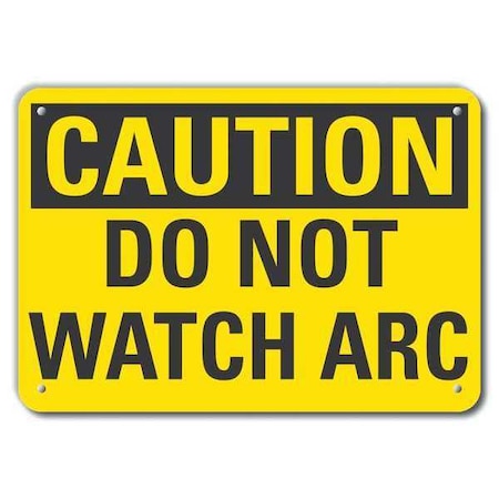 Caution Sign, 14" W, 10" H, 0.055" Thick, LCU3-0242-NP_14x10