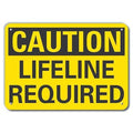Caution Sign, 14" W, 10" H, 0.055" Thick, LCU3-0248-NP_14x10