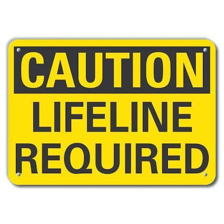 Caution Sign, 14" W, 10" H, 0.055" Thick, LCU3-0248-NP_14x10